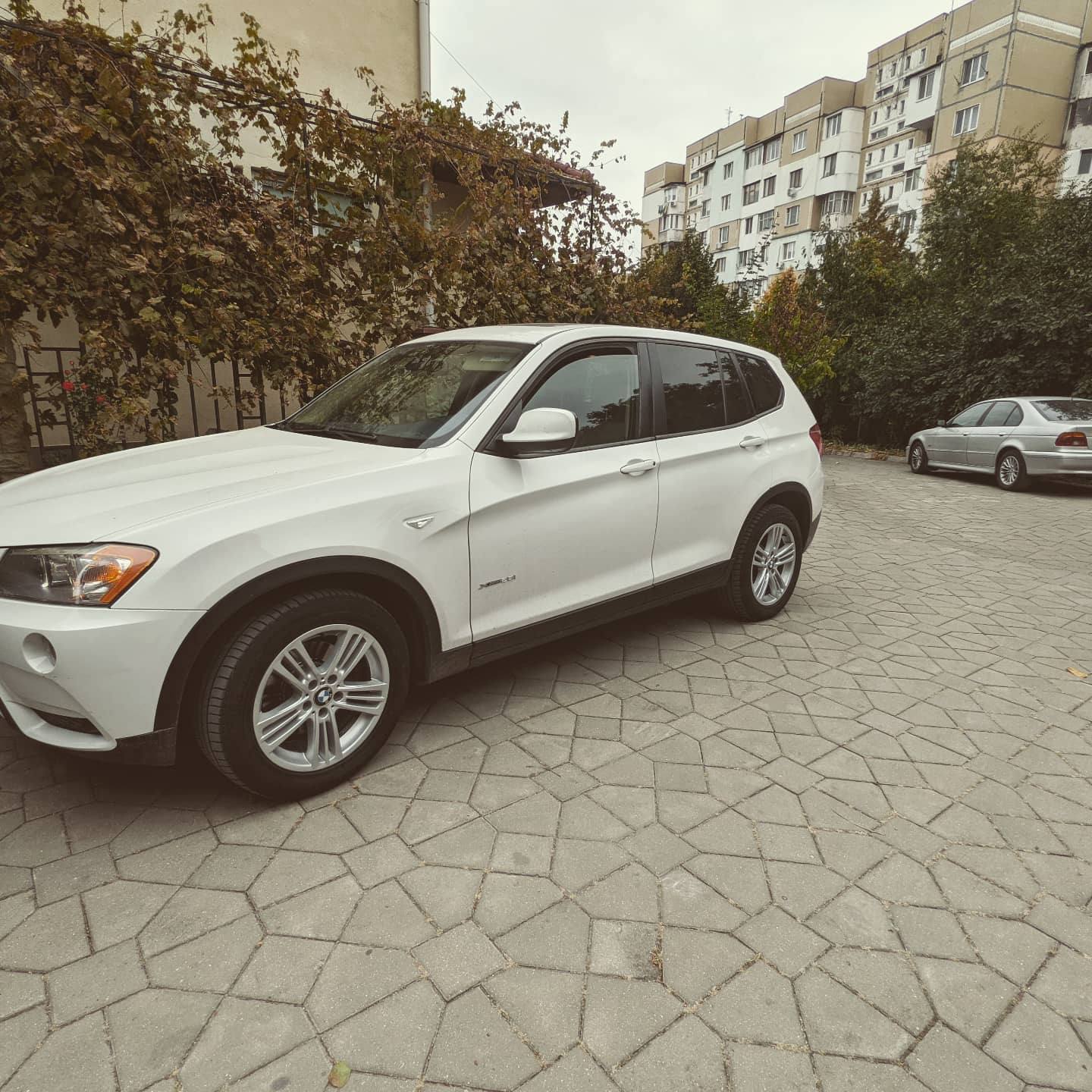 White BMW X3 F25 on the day of purchase