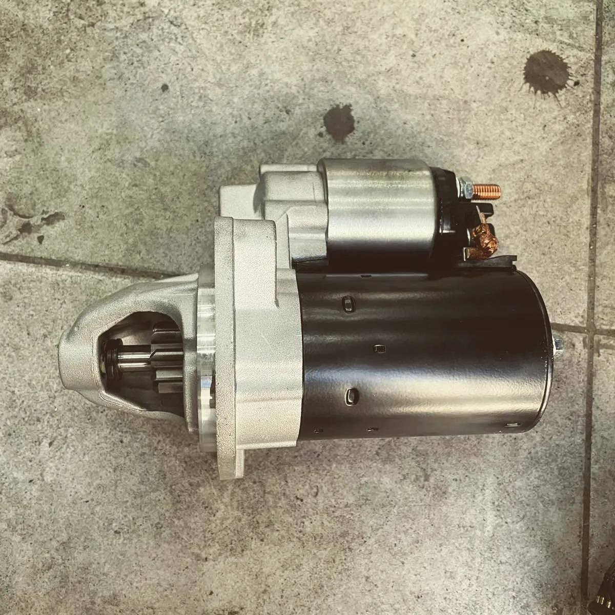 The new starter, before fitting
