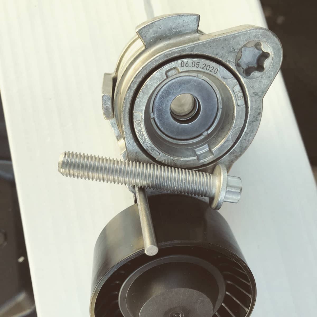 The new tensioner bearing