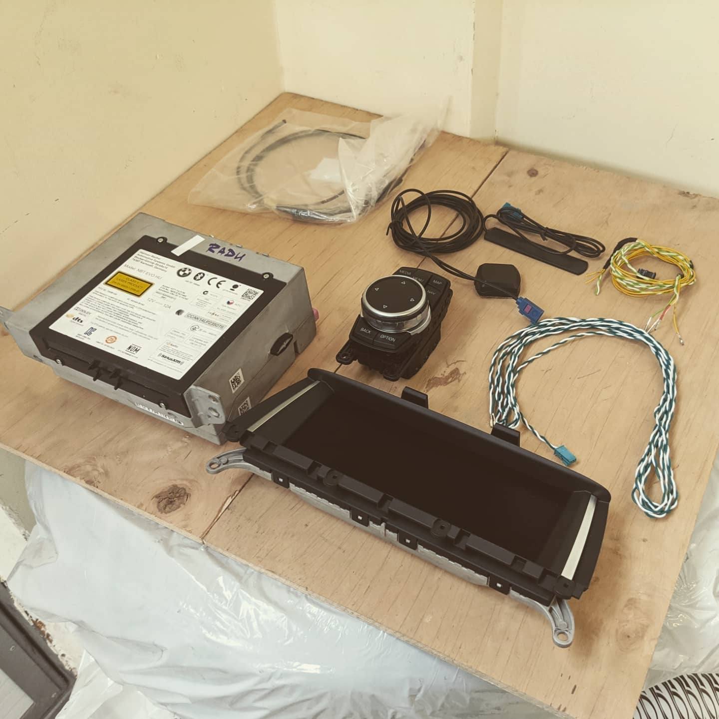 The NBT EVO unit and its wiring before installation