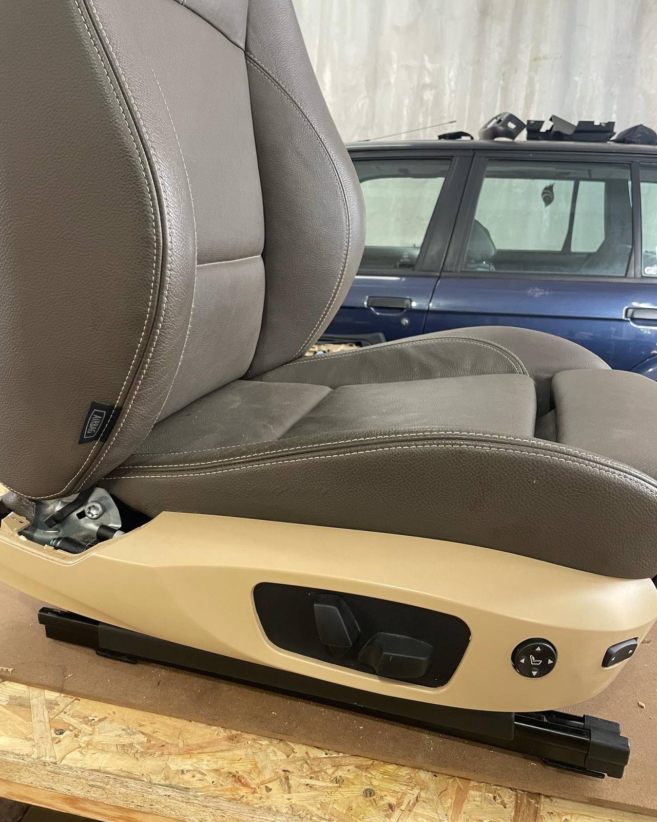 The sport seat in the workshop